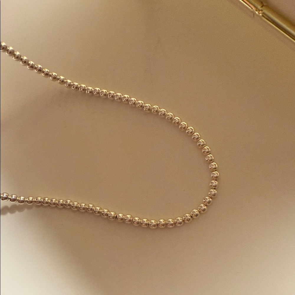 sterling silver Beaded Necklace